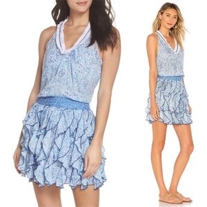 💘 Poupette St Barth Beline Mini Dress in Blue Joy